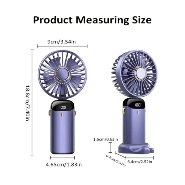 Foldable Desk Fan, N15, 45H, USB - view 2