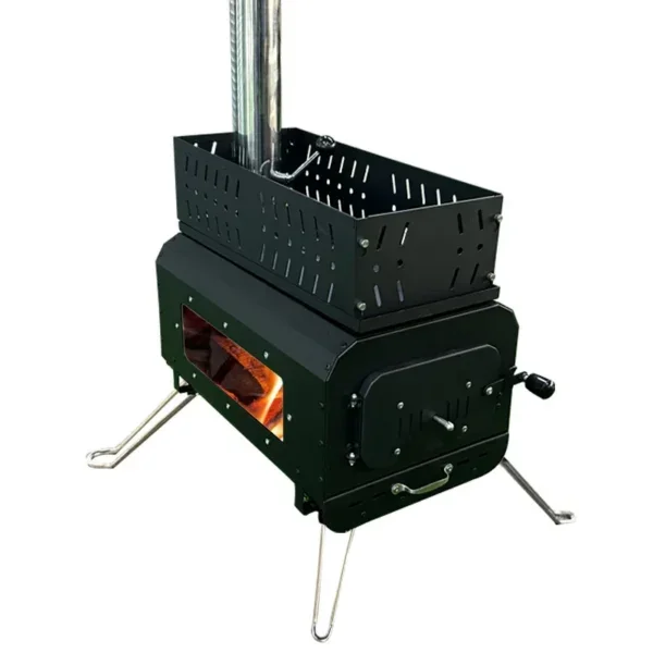 Foldable Firewood Sauna Stove, Carbon Steel - view 2