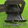 Foldable Firewood Sauna Stove, Carbon Steel - view 4