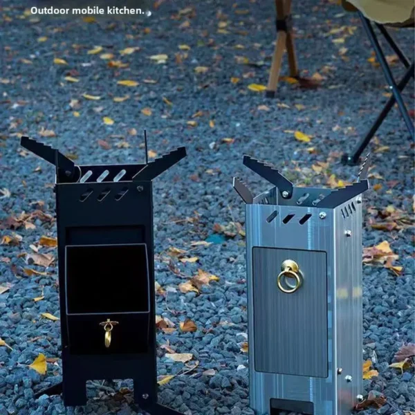 Foldable Metal Rocket Stove, Portable - view 2