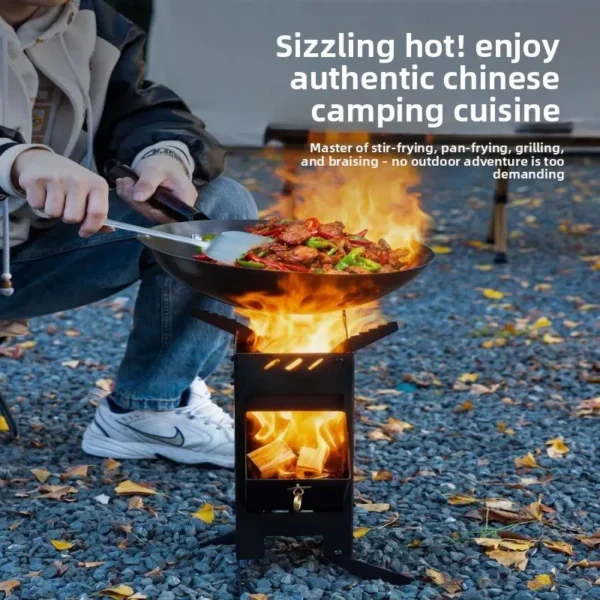 Foldable Metal Rocket Stove, Portable - view 3