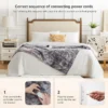 Folded Quilted Electric Blanket, 110-220V, AC220V, Us Plug - view 4