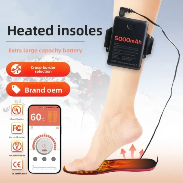 Foot Hand Warmers, EVA, 2200/5000mAh, USB - view 3