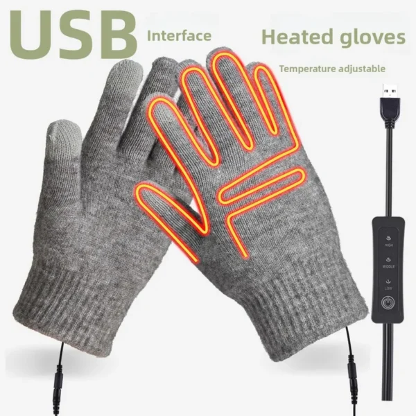 Foot Hand Warmers, USB, Knitted, Full Finger - view 3