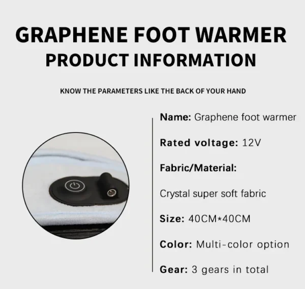 Foot Warmer, 12V, Portable - view 5