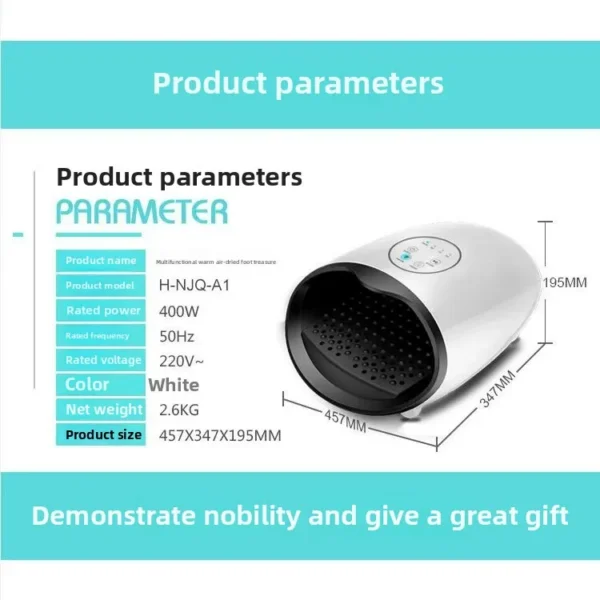Foot Warmer, Plastic, 220, Electric - view 4