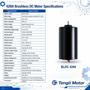 For Medical Ventilation Blower, 12V, 24V, 4260, Brushless