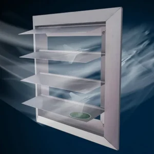 For Outdoor Duct Fan, Aluminum, Shutters
