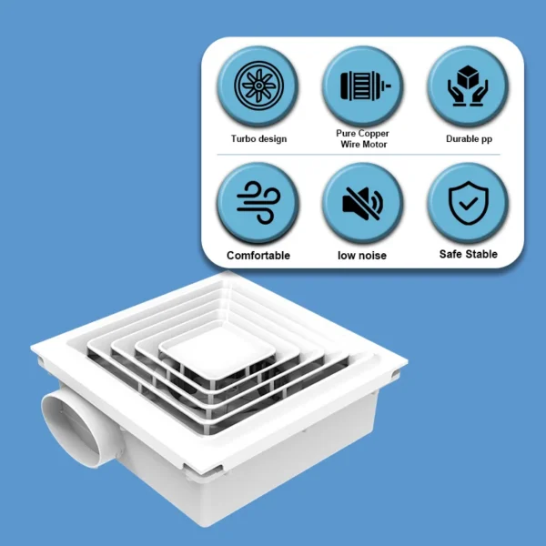 For Toilet Air Extractor, Ceiling, BPT15-45A - view 3