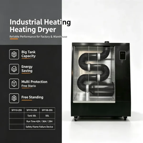 Forced Air Diesel Heater, 20KW, 240V-Eco-Friendly - view 3