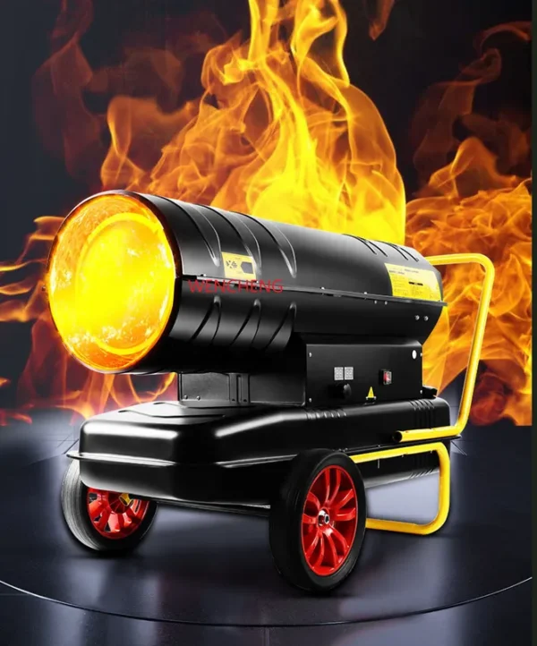 Forced-air Torpedo Heater, Stainless, Steel, Portable - view 2