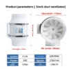 Foreign Trade Duct Fan, 6inch, 8inch, DPT-150A, Plastic - view 5