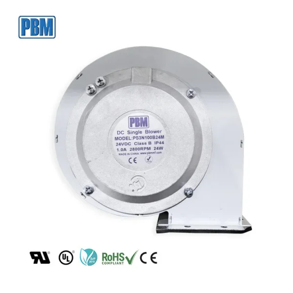 Forward Curved Fan, 100mm, EC-DC, 24V, Plastic - view 3