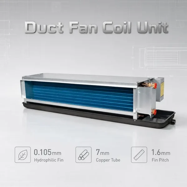 Fp34 Horizontal Concealed Fan, 220V 50Hz, 1.8-12.6KW