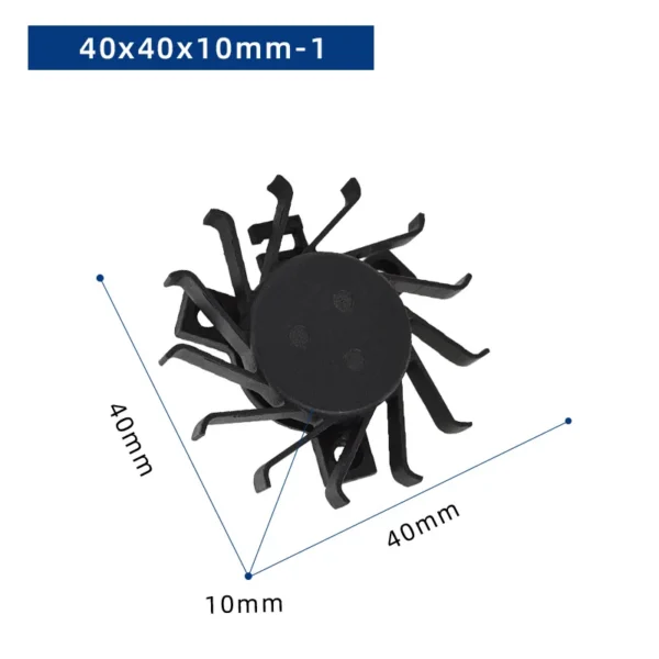 Frameless Air Cooling Fan, 4010-1, 12V, Axial, Plastic - view 3