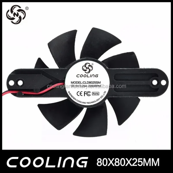Frameless Fan, 8025, 18V, 80*80*25mm - view 3