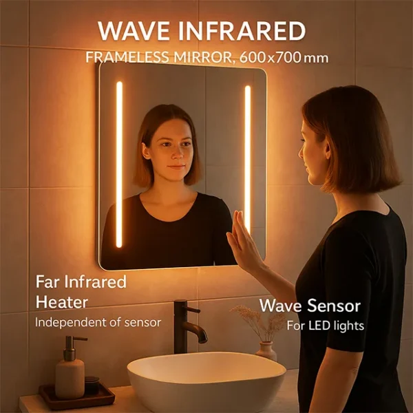 Frameless Glass Panel, 350W, 240V, LED - view 2