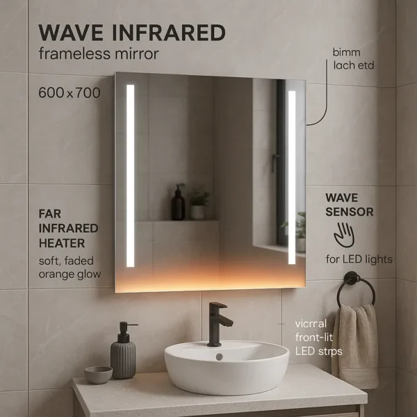 Frameless Glass Panel, 350W, 240V, LED - view 5