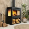 Freestanding Wood Burning Fireplace, Steel Plate