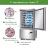 Freezer, Stainless, Steel, 10x10 - view 4