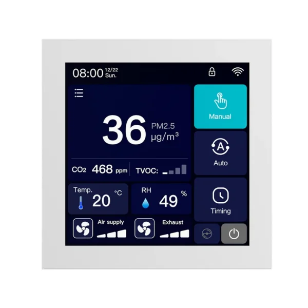 Fresh Air Ventilation Controller, LCD, RS485, HVAC, ERV