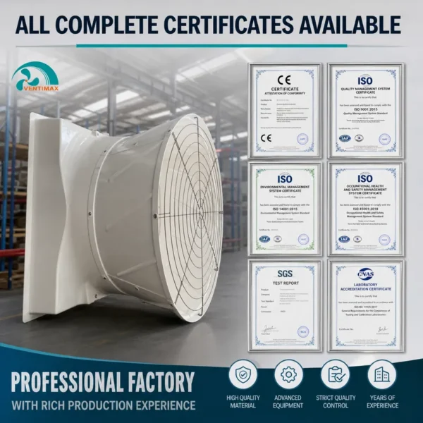 Frp Fiberglass Ventilation Fan, Roof, Wall - view 3