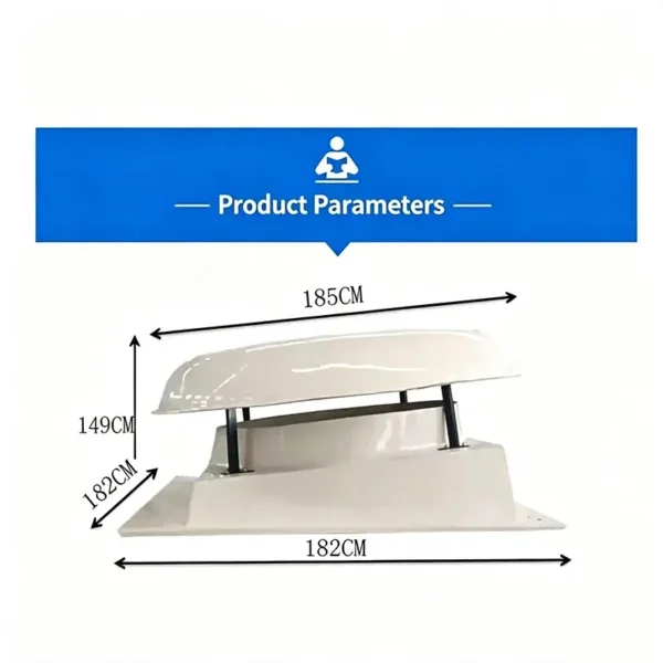 Frp Roof Axial Fan, 1850mm, 70dB - view 2