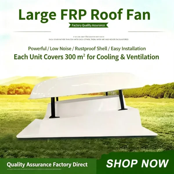 Frp Roof Axial Fan, 1850mm, 70dB - view 3