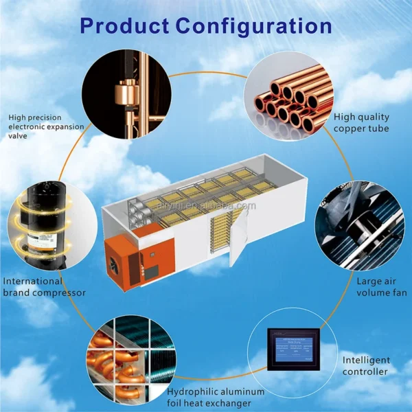 Fruit Vegetable Heat Pump, 380 (customization), 8500W - view 2