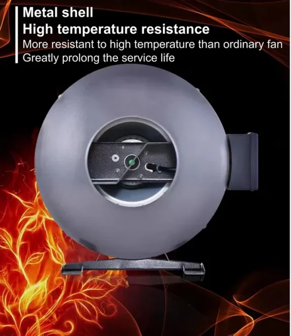 Fulude Circular Pipe Fan, Roof, 220 V, Stainless Steel - view 3