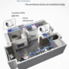 Function Intelligent Ventilation Fan, AC 220V~240V, Electric - view 6