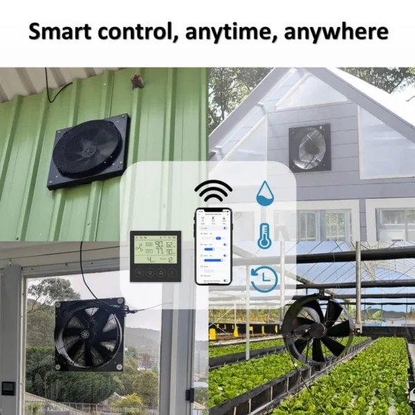 Gable Wall Air Extractor, Solar, BLDC - view 5
