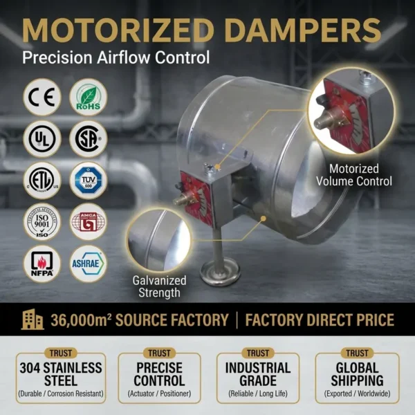 Galvanized Air Duct Valve, HVAC, No, Galvanized Steel - view 3