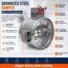 Galvanized Air Duct Valve, HVAC, No, Galvanized Steel - view 6