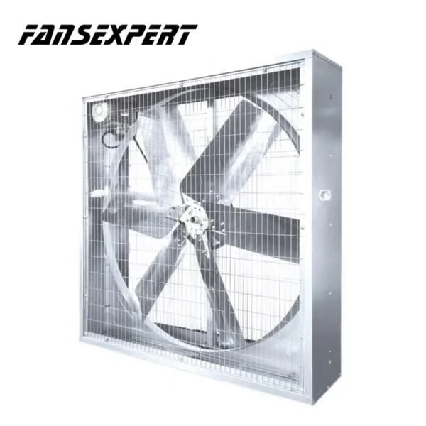 Galvanized Box Fan, 380V, 1380mm, Axial, Wall - view 2
