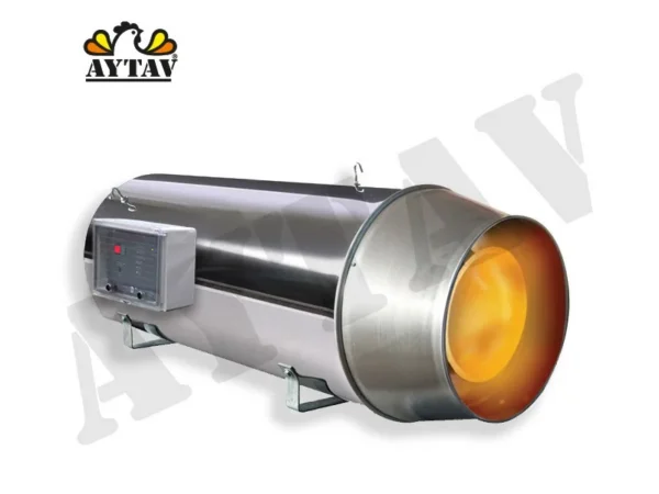 Gas Air Heater, 120V, Stainless, Steel, AYTAV - view 3