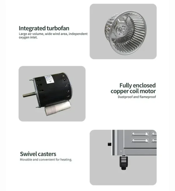 Gas Forced Air Heater, 1700m³ - view 2