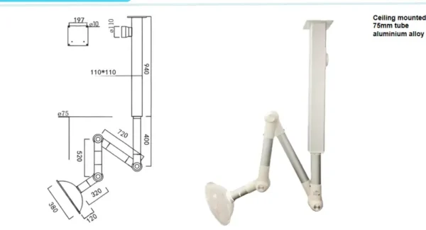 Gas Fume Exhaust Fan, Plastic, Laboratory Furniture - view 5