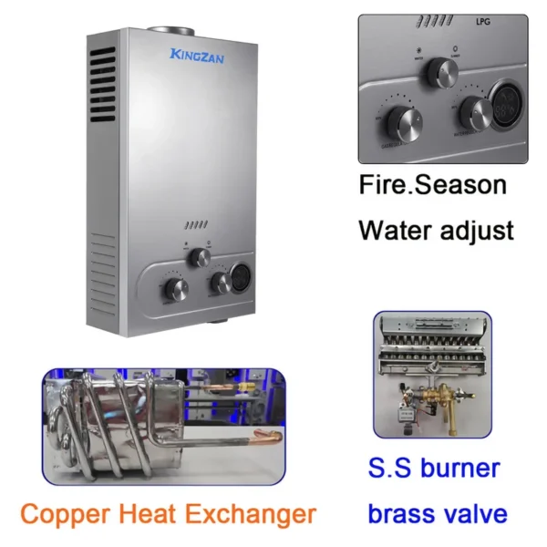 Gas Geyser Convector Heater, Portable, Plastic - view 5