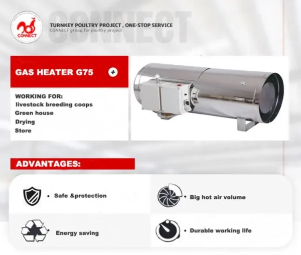 Gas Heater, 75kw, 65kw - view 2