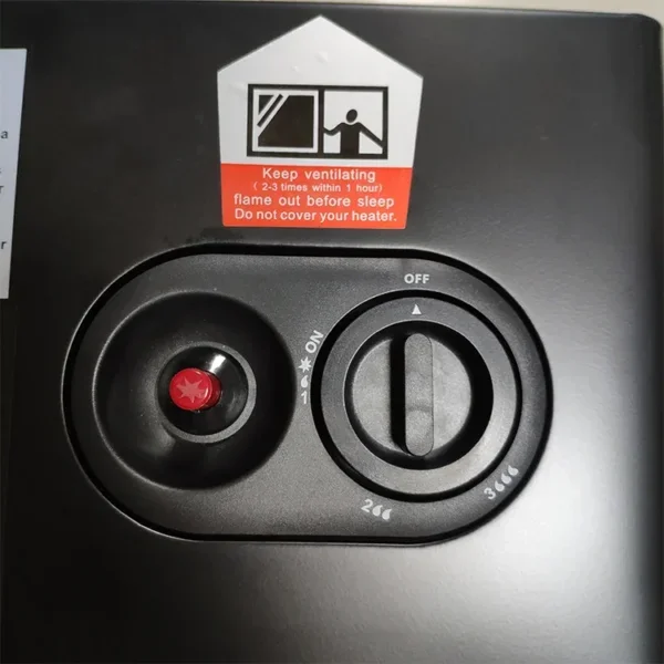 Gas Heater, Portable, Electric, powder coated steel - view 2
