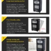 Gas Home Heater, Portable, Electric, Metal - view 4