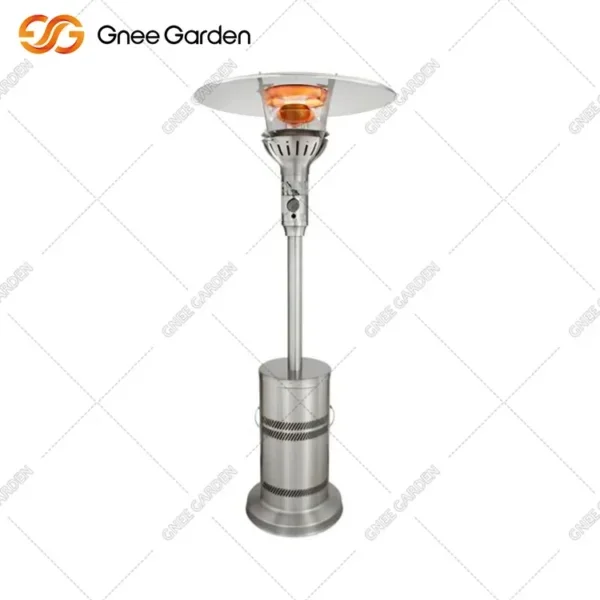 Gas Patio Heater, Stainless, Steel