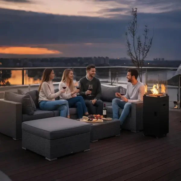 Gas Patio Heaterdurable, Stainless, Steel, Portable