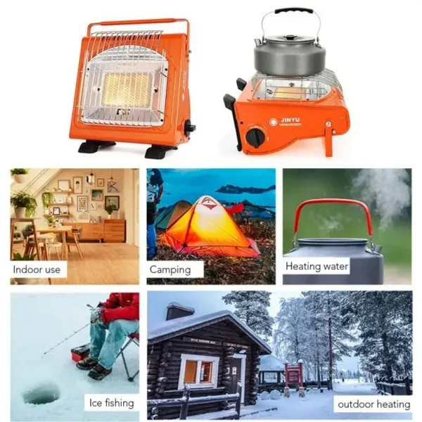 Gas Water Heater, Portable, Steel, Patio Heaters - view 2