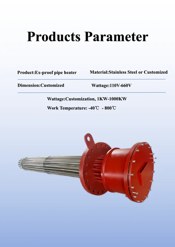 Gases Circulating Pipeline Heater, Stainless, Steel - view 5