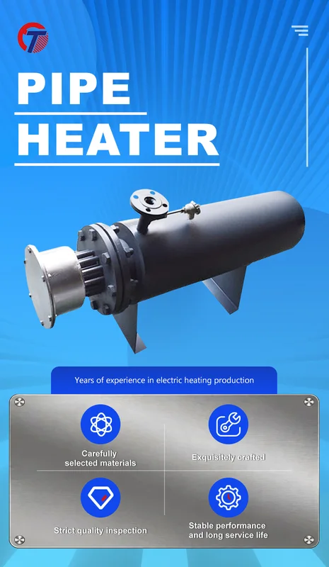 Gases Circulating Pipeline Heater, Stainless, Steel - view 6