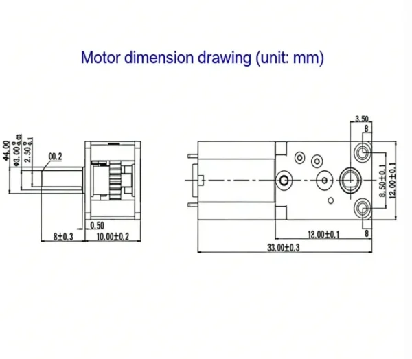 Gear Motor, 12mm, 12Z-N20 - view 4