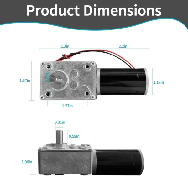 Gear Motor, 24V, 8mm - view 2