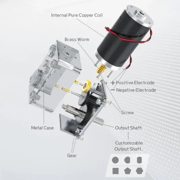 Gear Motor, 24V, 8mm - view 4